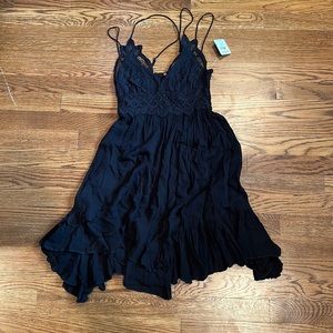 Free People Black Lace Dress